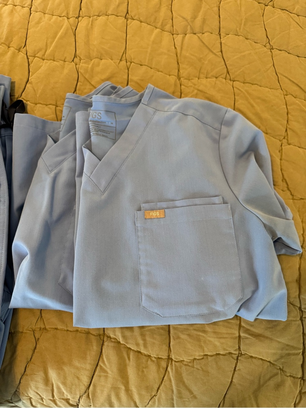 Figs Light Blue Scrub Set